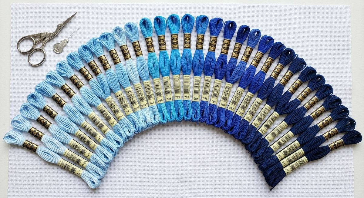 blues thread colors