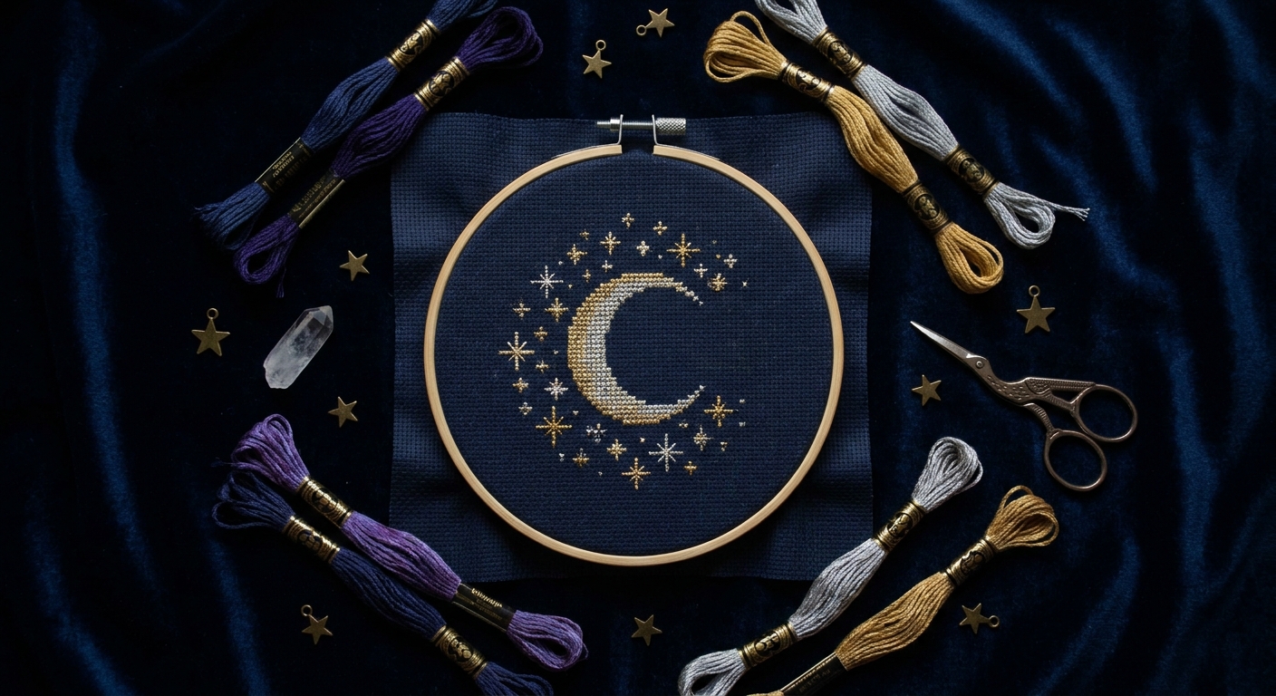 DMC Colors for Celestial and Night Sky
