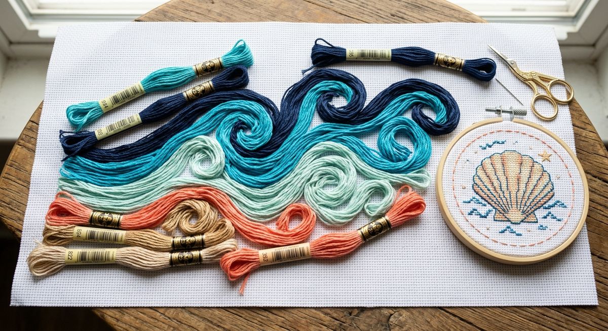 DMC Colors for Ocean Projects