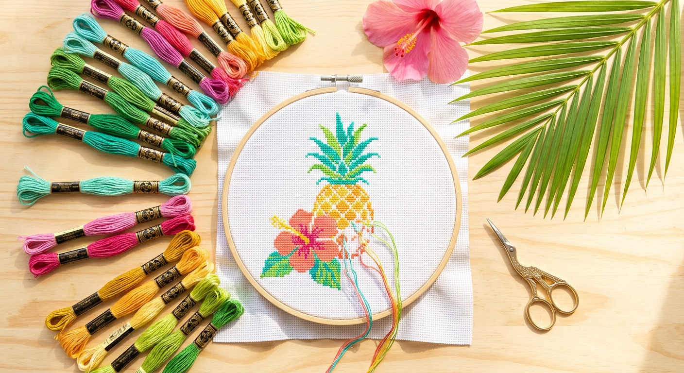 DMC Colors for Tropical Projects