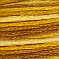 DMC 111 Variegated Mustard embroidery floss skein