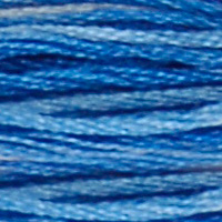 DMC 121 Variegated Delft Blue embroidery floss skein