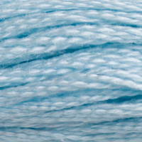 DMC 162 Ultra Very Light Blue embroidery floss skein
