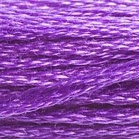 DMC 208 Very Dark Lavender embroidery floss skein