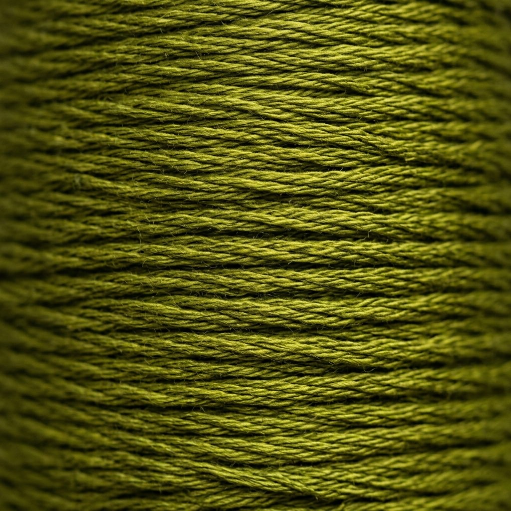 DMC 281 Dark Yellow Green embroidery floss skein