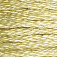 DMC 3046 Medium Yellow Beige embroidery floss skein
