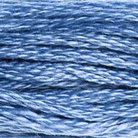 DMC 334 Medium Baby Blue embroidery floss skein