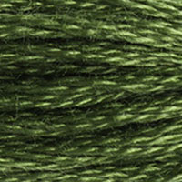 DMC 3346 Hunter Green embroidery floss skein