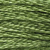 DMC 3347 Medium Yellow Green embroidery floss skein