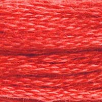 DMC 349 Dark Coral embroidery floss skein