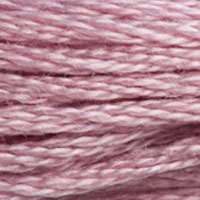 DMC 3727 Light Antique Mauve embroidery floss skein