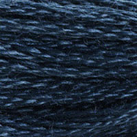DMC 3750 Very Dark Antique Blue embroidery floss skein