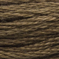 DMC 3781 Dark Mocha Brown embroidery floss skein