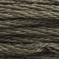 DMC 3787 Dark Brown Gray embroidery floss skein