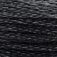 DMC 3799 Very Dark Pewter Gray embroidery floss skein