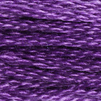 DMC 3837 Ultra Dark Lavender embroidery floss skein