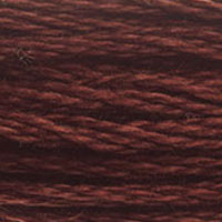 DMC 3857 Dark Rosewood embroidery floss skein