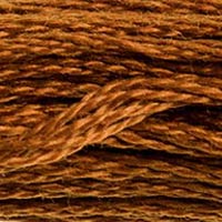 DMC 400 Dark Mahogany embroidery floss skein