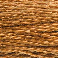 DMC 420 Dark Hazelnut Brown embroidery floss skein