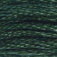 DMC 500 Very Dark Blue Green embroidery floss skein