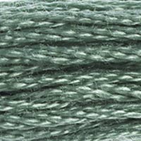 DMC 502 Blue Green embroidery floss skein