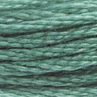 DMC 503 Medium Blue Green embroidery floss skein