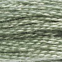 DMC 522 Fern Green embroidery floss skein