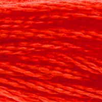 DMC 606 Bright Orange Red embroidery floss skein