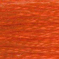 DMC 608 Bright Orange embroidery floss skein