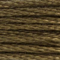 DMC 610 Dark Drab Brown embroidery floss skein