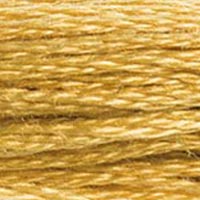 DMC 729 Medium Old Gold embroidery floss skein