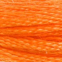 DMC 740 Tangerine embroidery floss skein