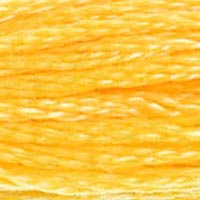 DMC 743 Medium Yellow embroidery floss skein
