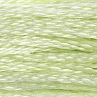 DMC 772 Very Light Yellow Green embroidery floss skein