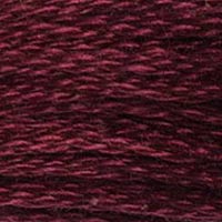 DMC 814 Dark Garnet embroidery floss skein