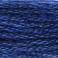 DMC 824 Very Dark Blue embroidery floss skein