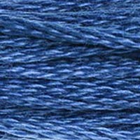 DMC 825 Dark Blue embroidery floss skein