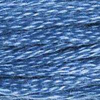 DMC 826 Medium Blue embroidery floss skein