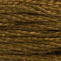 DMC 829 Very Dark Golden Olive embroidery floss skein