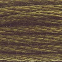 DMC 830 Dark Golden Olive embroidery floss skein