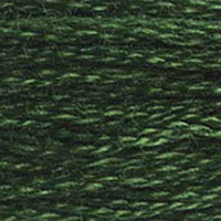 DMC 890 Ultra Dark Pistachio Green embroidery floss skein