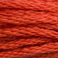 DMC 900 Dark Burnt Orange embroidery floss skein