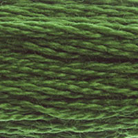DMC 904 Very Dark Parrot Green embroidery floss skein