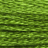 DMC 906 Medium Parrot Green embroidery floss skein