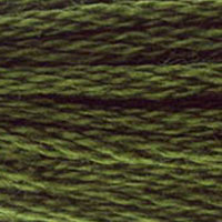 DMC 936 Very Dark Avocado Green embroidery floss skein