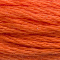 DMC 946 Medium Burnt Orange embroidery floss skein
