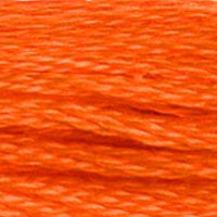 DMC 947 Burnt Orange embroidery floss skein