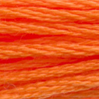 DMC 970 Light Pumpkin embroidery floss skein