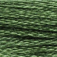 DMC 987 Dark Forest Green embroidery floss skein